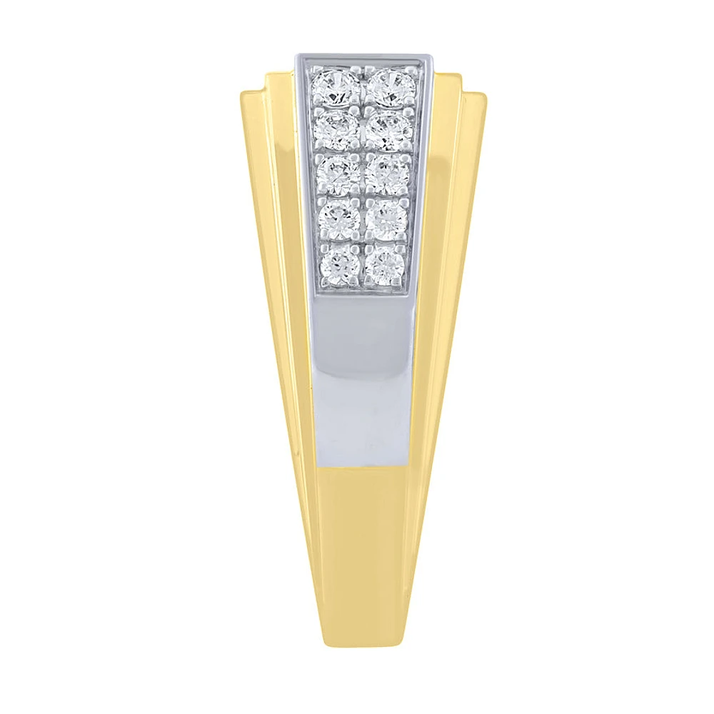 10K Yellow Gold Gent’s Diamond Ring (1.50 ct tw)