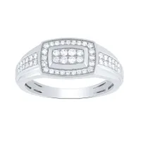 Gent's Diamond Ring 10K White Gold (0.40 ct tw)