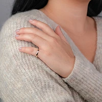 Low Dome Comfort Fit Wedding Band 10K Gold (3MM