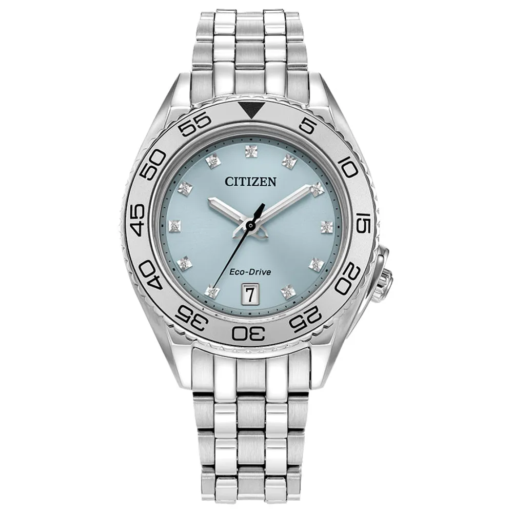 Citizen Eco-Drive Carson Ladies Blue Dial Watch | FE6161-54L