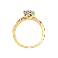 10K Yellow Gold Diamond Promise Ring (0.25 ct tw)