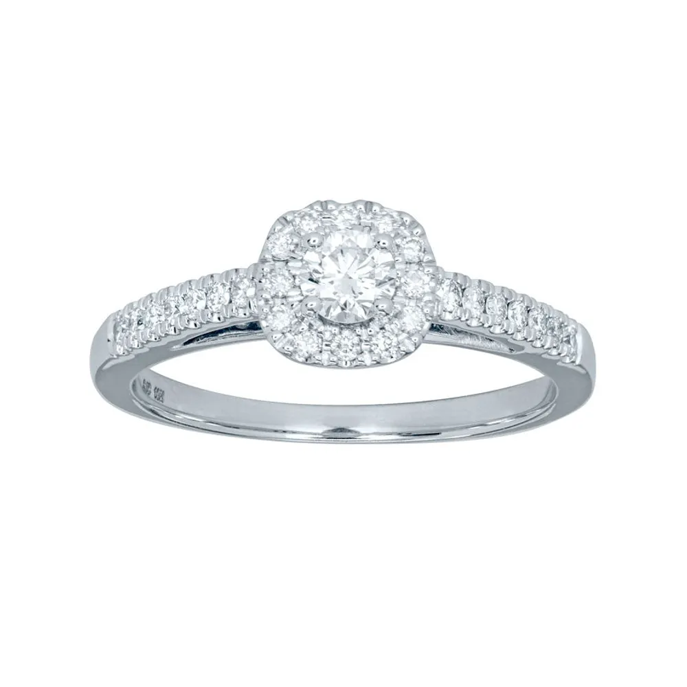 Promise Ring in 10K White Gold (0.10 ct tw) – Ann-Louise Jewellers