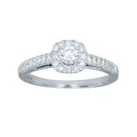 10K White Gold Diamond Engagement Ring (0.41 ct tw)