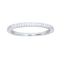 10K White Gold Matching Wedding Band (0.125 ct tw)