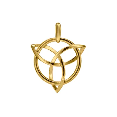 Celtic Knot Pendant in 10K Yellow Gold