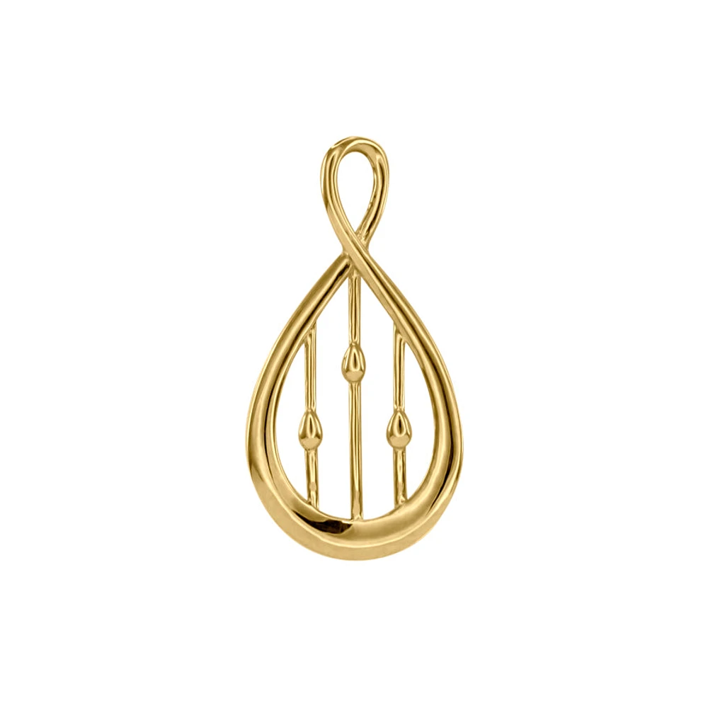 Infinity Pendant in 10K Yellow Gold