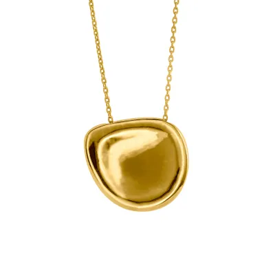 Bean Charm Necklace in 10K Yellow Gold