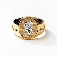 Men's Eagle Ring 10K Yellow Gold