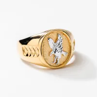 Men's Eagle Ring 10K Yellow Gold