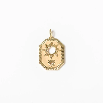 Sun Talisman Pendant in 10K Yellow Gold
