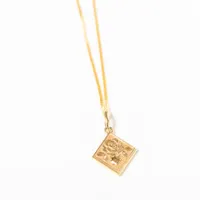 Rose Talisman Pendant in 10K Yellow Gold