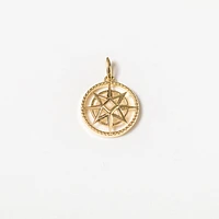 Compass Talisman Pendant in 10K Yellow Gold