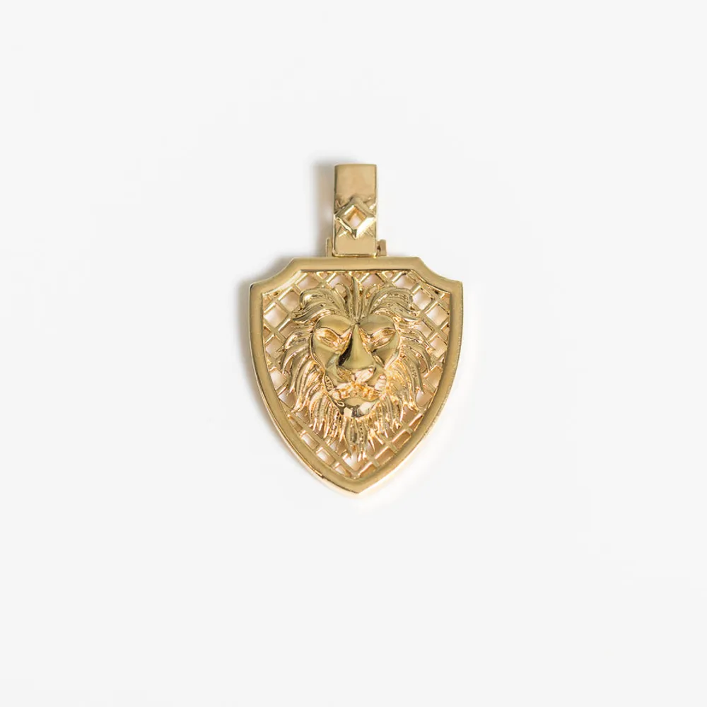 Lion Talisman Pendant in 10K Yellow Gold