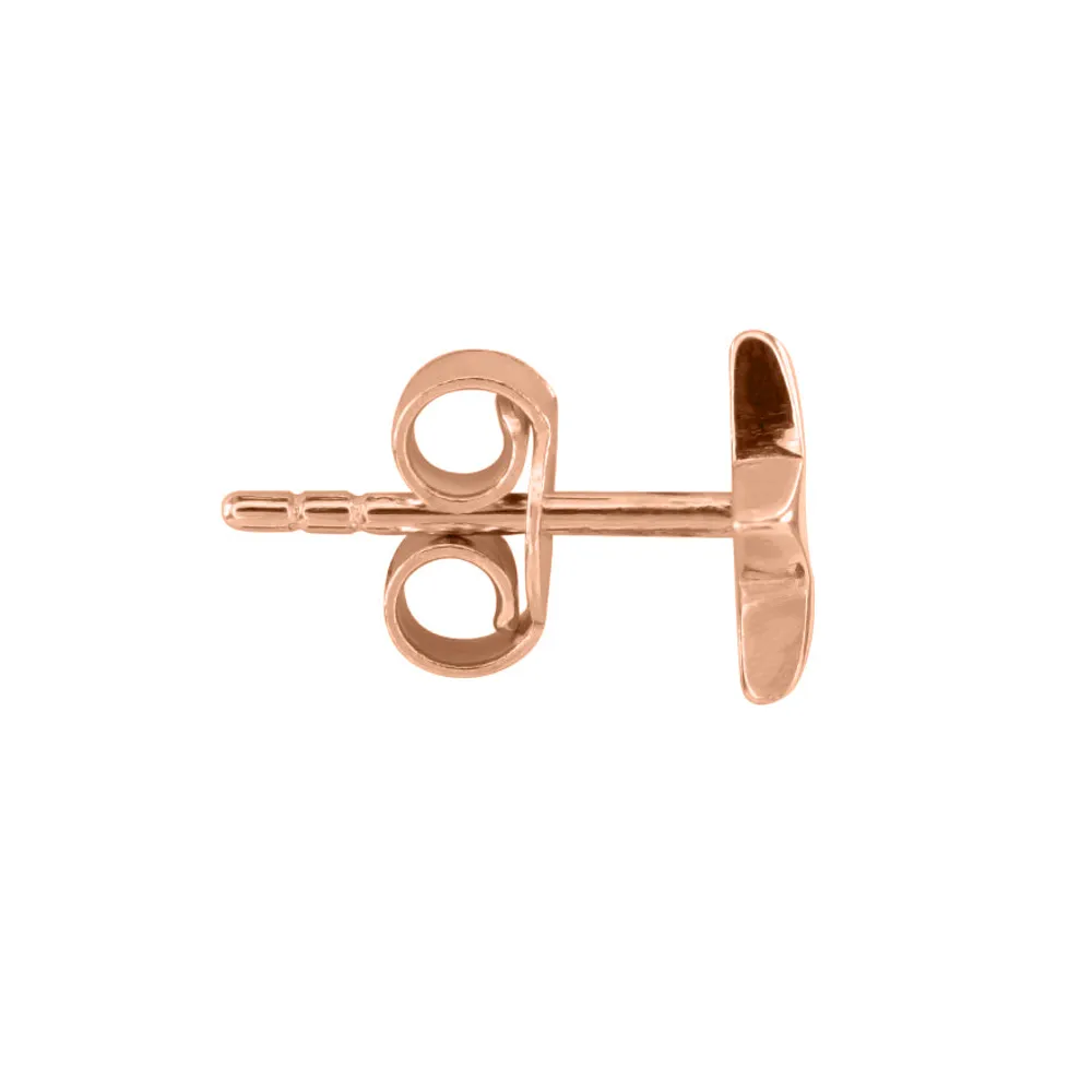 Star Stud Earrings in 10K Rose Gold