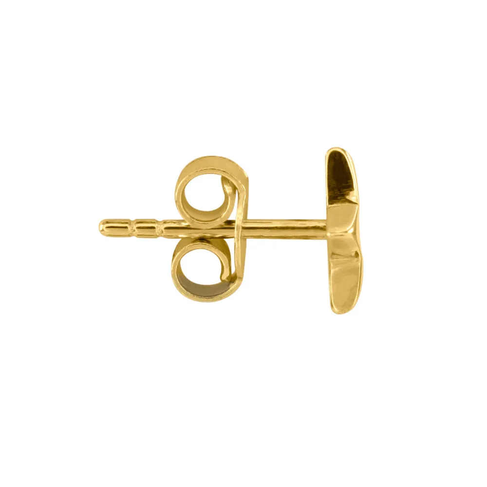 Star Stud Earrings in 10K Yellow Gold