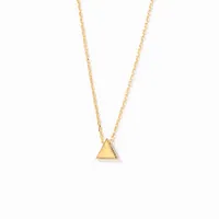 Triangle Gold Pendant in 10K Yellow Gold
