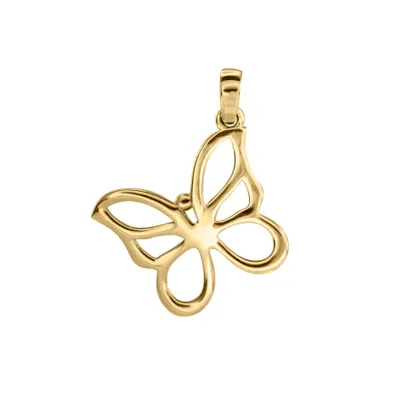 Butterfly Pendant in 10K Yellow Gold