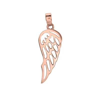 Angel Wing Pendant in 10K Rose Gold