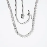 Diamond Necklace in 14K White Gold (3.00 ct tw)