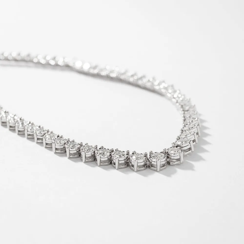 Diamond Necklace in 14K White Gold (3.00 ct tw)