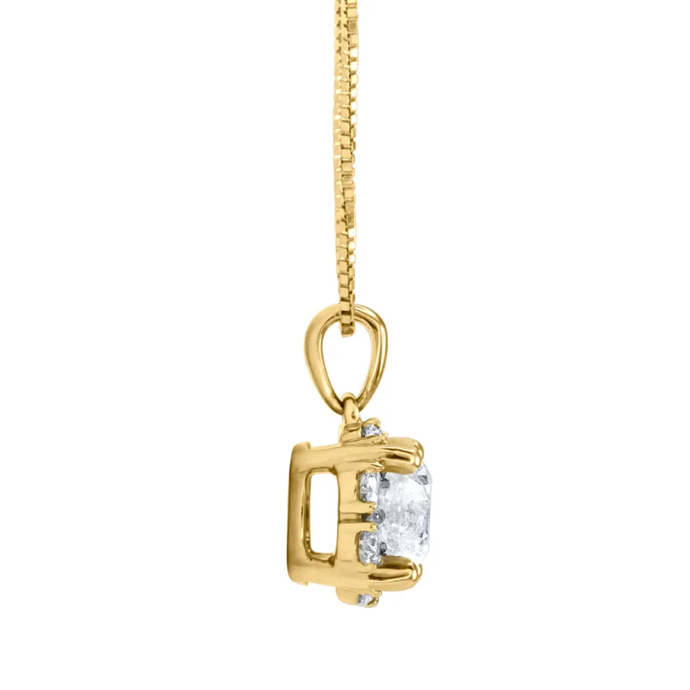 Diamond Pendant Necklace in 14K Yellow Gold (1.00 ct tw)