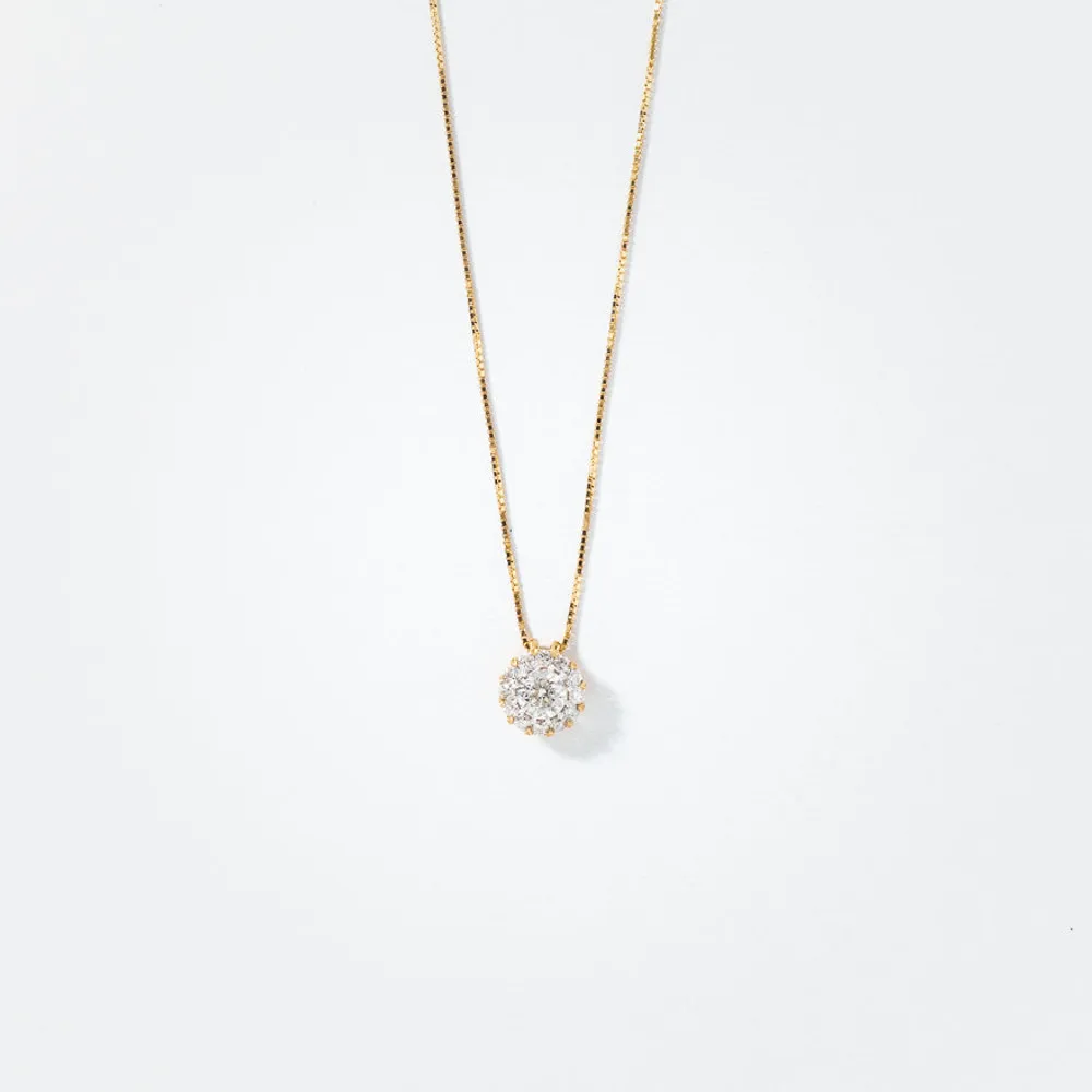 Diamond Necklace in 14K Yellow Gold (0.50 ct tw)