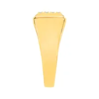 Bold Men's Diamond Ring 10K Yellow Gold (0.12ct tw)