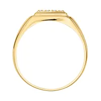 Bold Men's Diamond Ring 10K Yellow Gold (0.12ct tw)