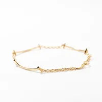 Bar Chain Bracelet in 10K Yellow Gold