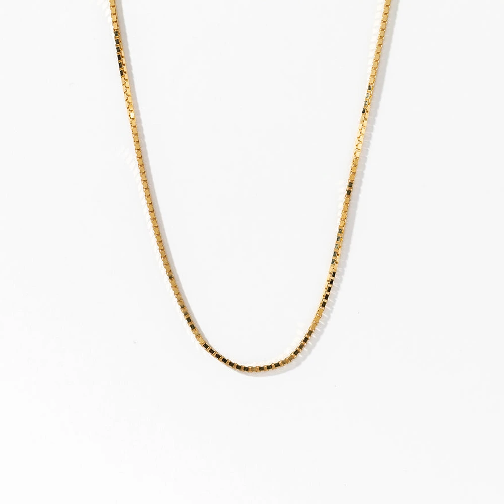 10K Gold 1.00mm Box Chain (20