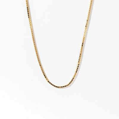 10K Gold 1.00mm Box Chain (20