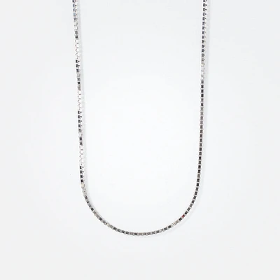 10K White Gold 1.00mm Box Chain (20")
