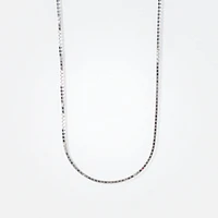 10K White Gold 1.00mm Box Chain (20")