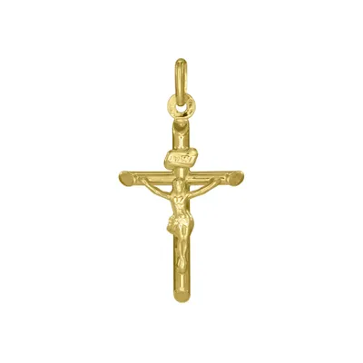 10K Gold Crucifix Cross Pendant
