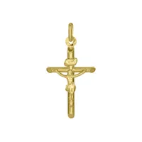 10K Gold Crucifix Cross Pendant