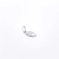 10K White Gold Saint Christopher Medal Charm