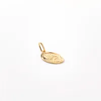 10K Gold Saint Christopher Medal Charm