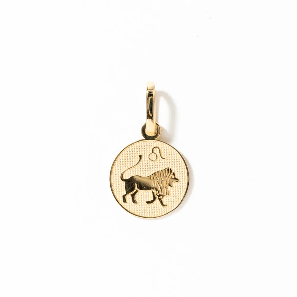 Ann Louise Leo Charm Pendant in 10K Yellow Gold