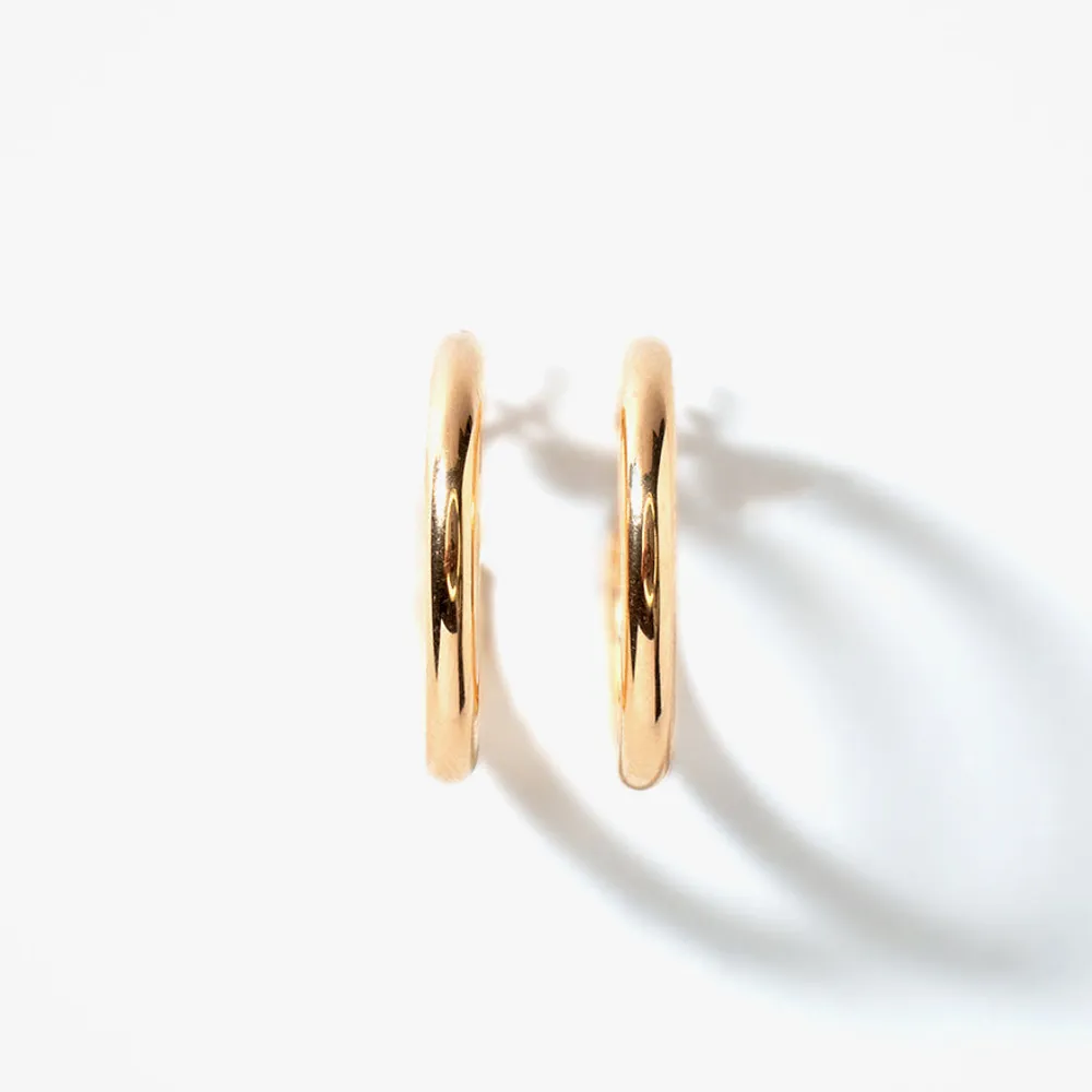 Hoop Earrings in 10K Yellow Gold