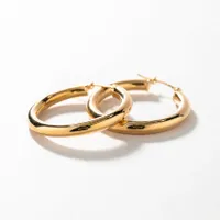 Hoop Earrings in 10K Yellow Gold