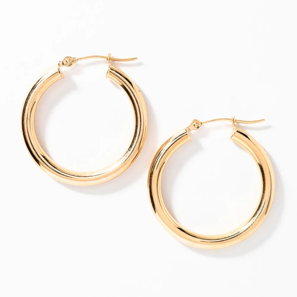 Hoop Earrings in 10K Yellow Gold