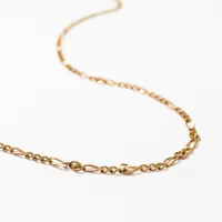 2mm Figaro Chain in 10K Italian Yellow Gold (18”)