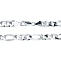 5.30mm Silver Figaro Chain (24”)