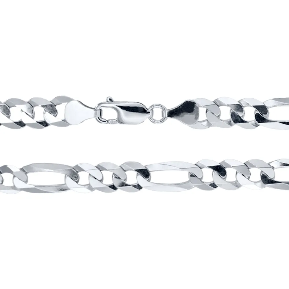 7.20mm Silver Figaro Chain (22”)