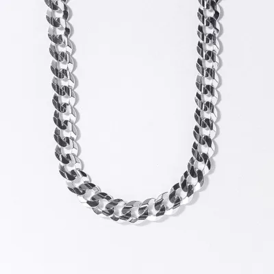 5.7mm Concave Curb Chain in Silver (22”)