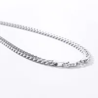 4.00mm Silver Curb Chain (20")