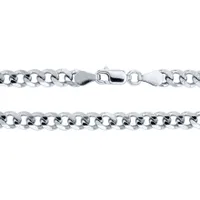 4.80mm Silver Curb Chain (24")