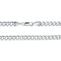 5.50 mm Silver Curb Chain (24")