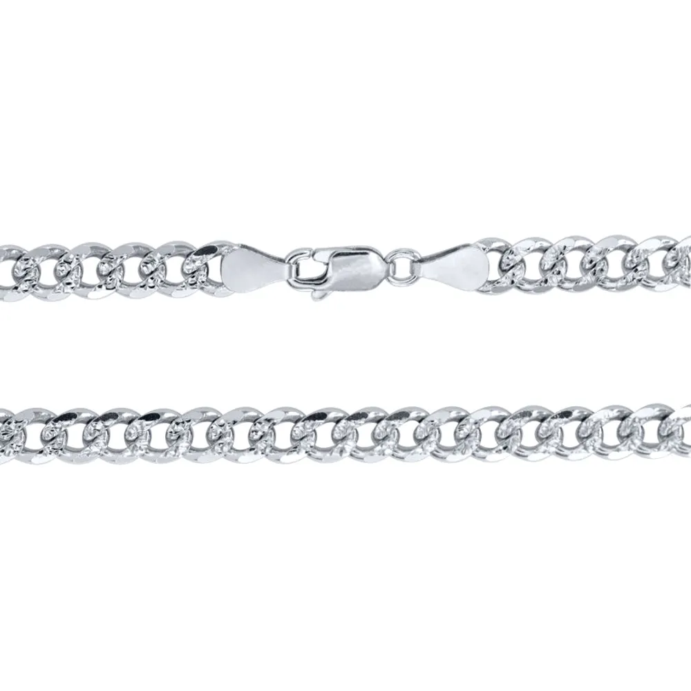 6.00mm Silver Curb Chain (22")