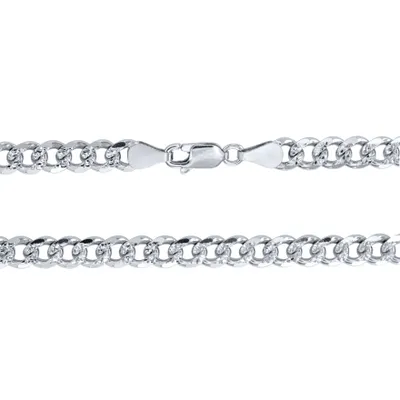 6.00mm Silver Curb Chain (22")